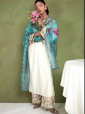 Stylish Collection Serene Summer Linen Embroidered Stitched 3-Piece Suit-Kastoor Embroidered