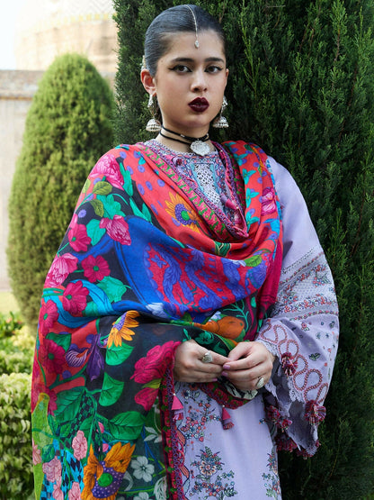 Hussain Rehar Nirmal SS'25 Lawn Embroidered Unstitched 3-Piece Suit-Inaya