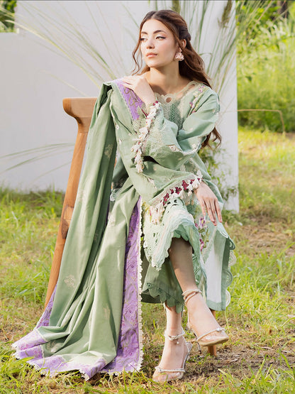 Parishay Winterwood Tales Khaddar Embroidered Unstitched 3-Piece Suit- WW - 09