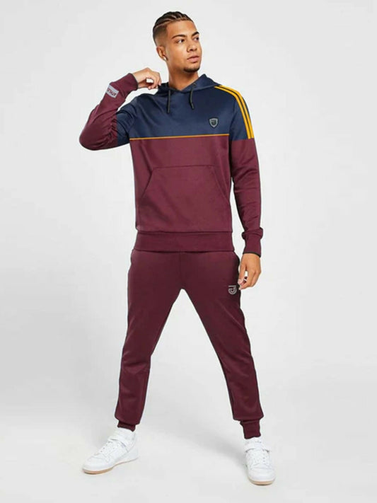 Jupiter Printed logo Premium Contrast Panel Track Suit-12882