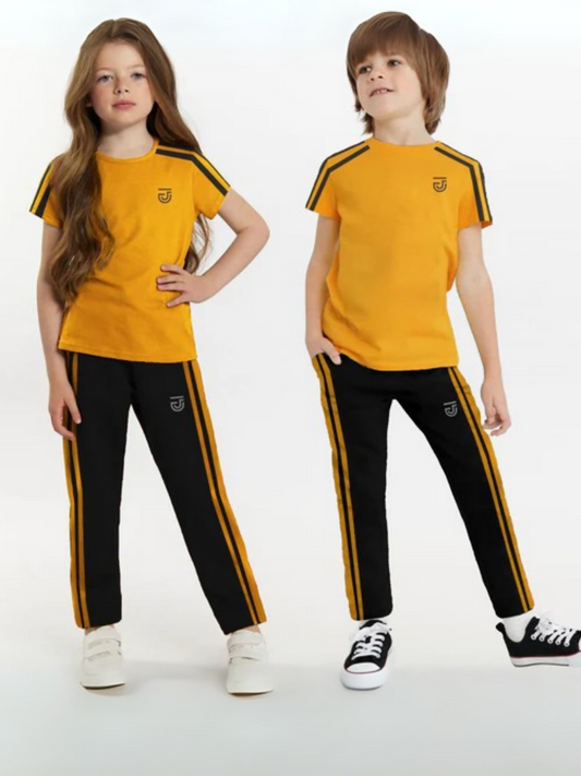 Jupiter Plain Side Stripes Twin Set-14437