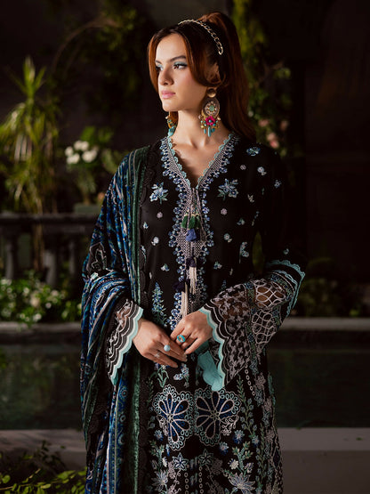 Mahnur Amelia Kotrai Embroidered Unstitched 3-Piece Suit-CK-014