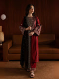Tehzeeb Libas Lawn Embroidered Stitched 3-Piece Suit-ROYAL PRET