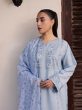 Mannat Clothing Laila Winter Pret '25 Karandi Embroidered Stitched Suit-Mist