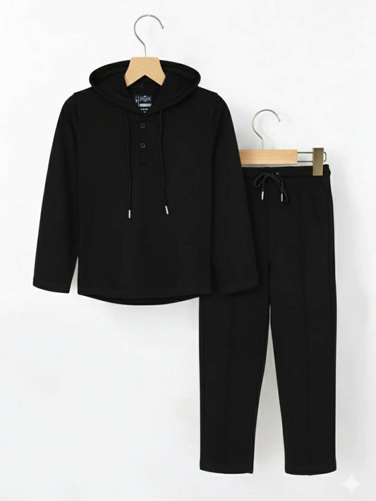 Velvour Polyester Hooded Tracksuit-VWT41-A