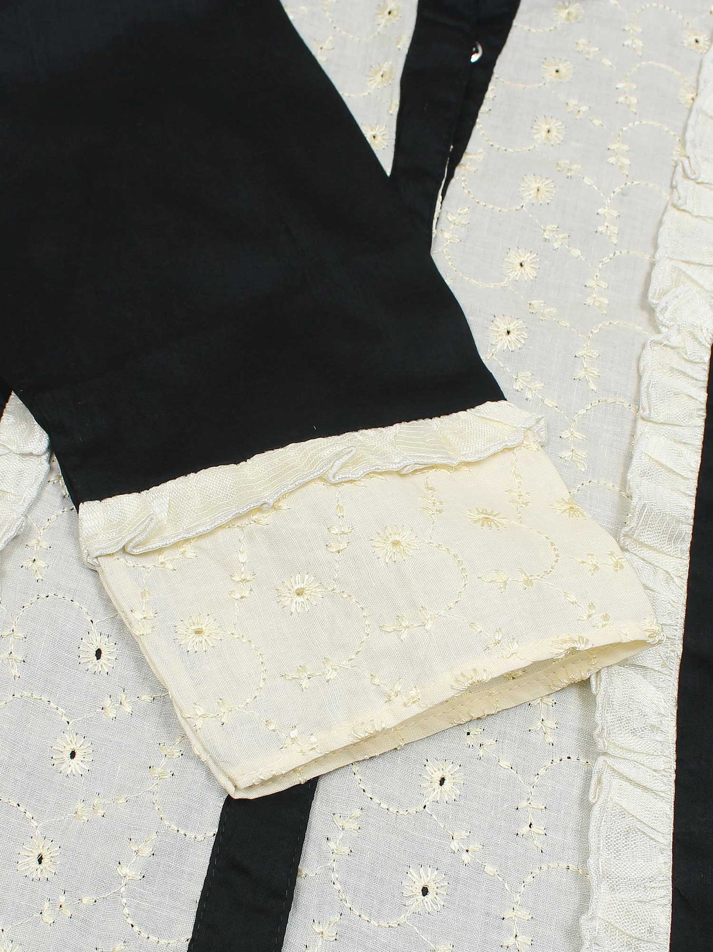 Velvour Girls Cotton Embroidered Co-Ord Set-VG150-B