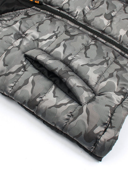 Velvour Full Sleeves Hooded Puffer Jacket-VJ16-D