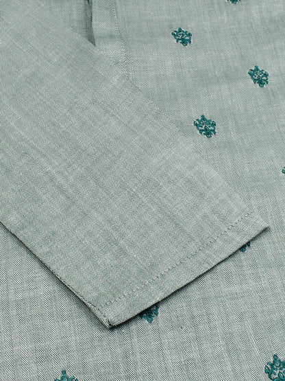 Velvour Boys Cotton Embroidered Stitched Kurta-VB196-H