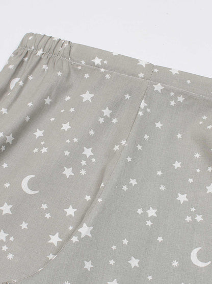 Velvour Girls Cotton Printed Co-Ord Set-VG164-A