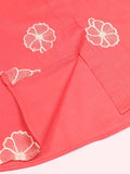 Velvour Girls Cotton Embroidered Co-Ord Set-VG178-A