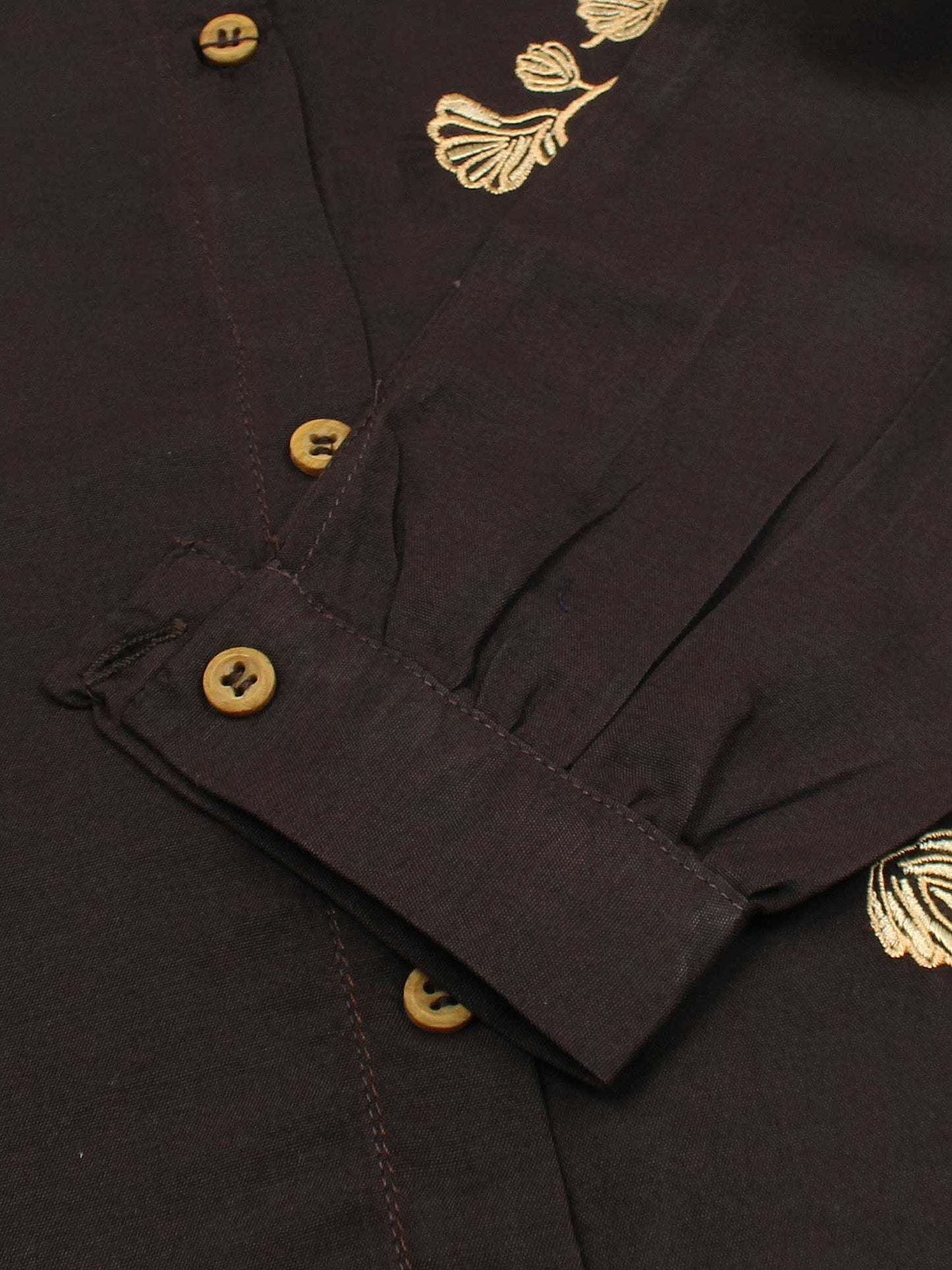 Velvour Girls Cotton Embroidered Stitched Tunic-VG120-A