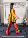 Hussain Rehar Pay Day Vol V Viscose Silk Printed Stitched 2-Piece Suit-Aurora