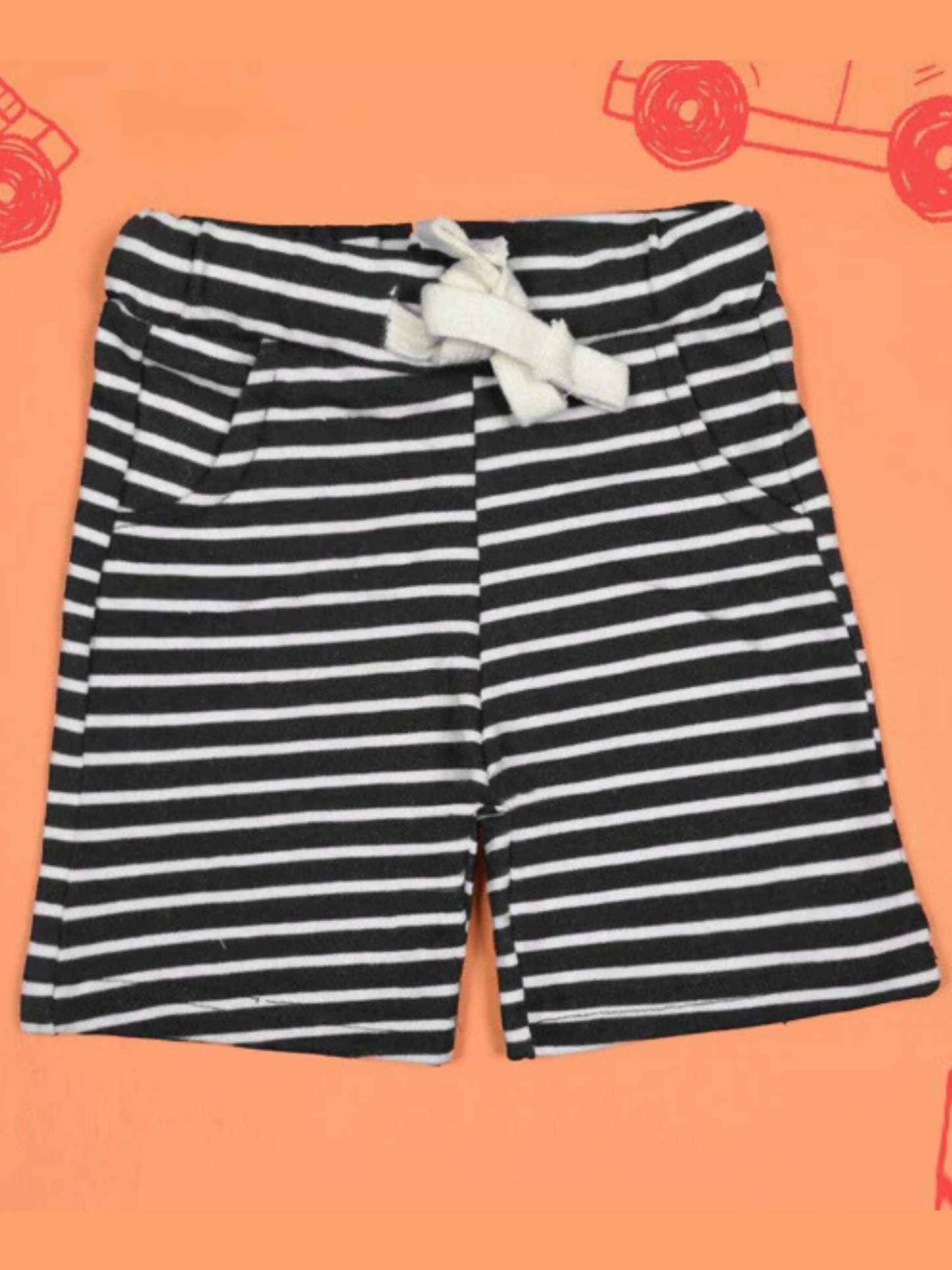 Funkyt's Candy Stripes Comfy Shorts-11380