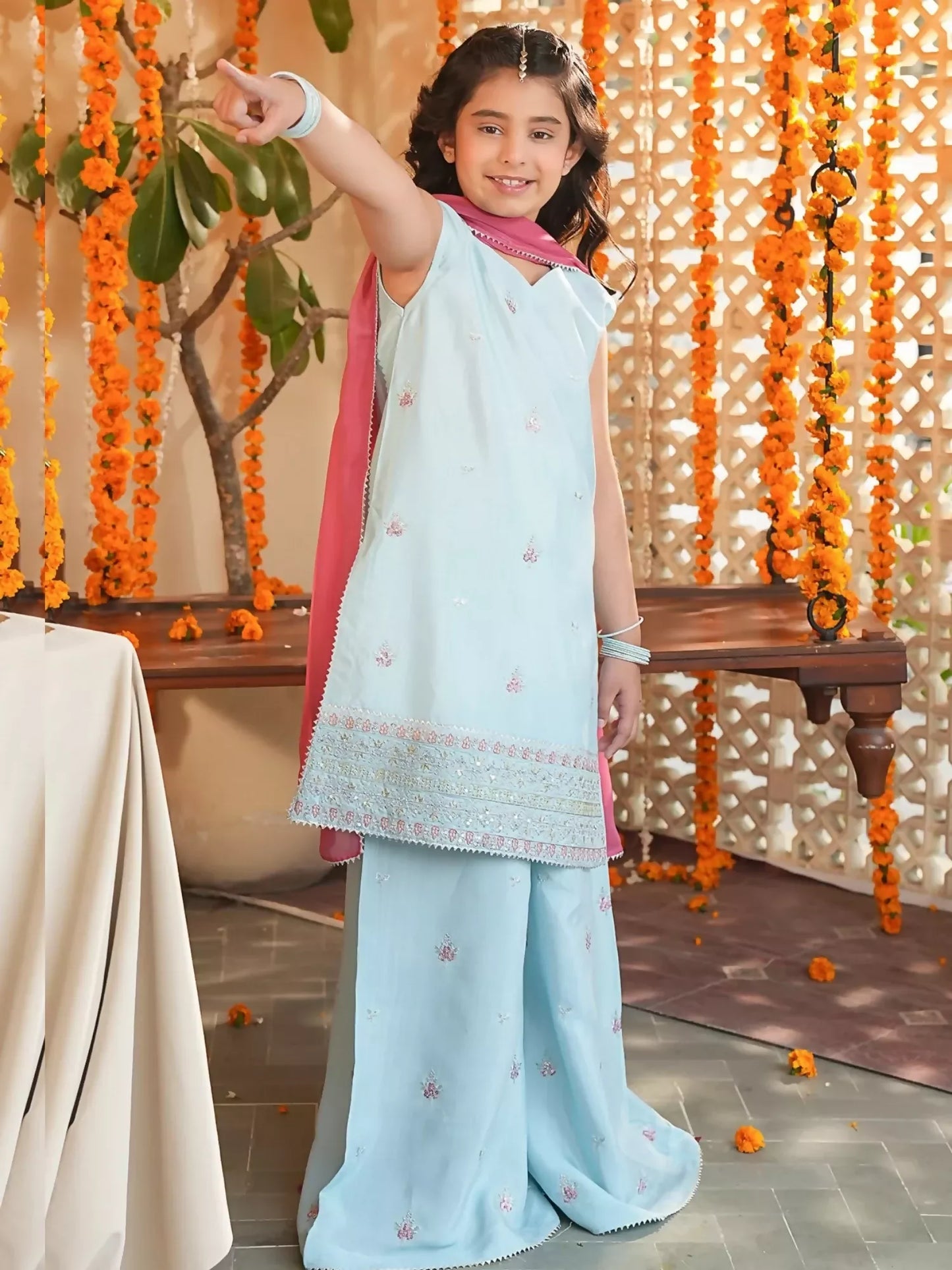 Panache Apparel Noore Eid Edit Sheesha Silk Embroidered Stitched Suit-Haya