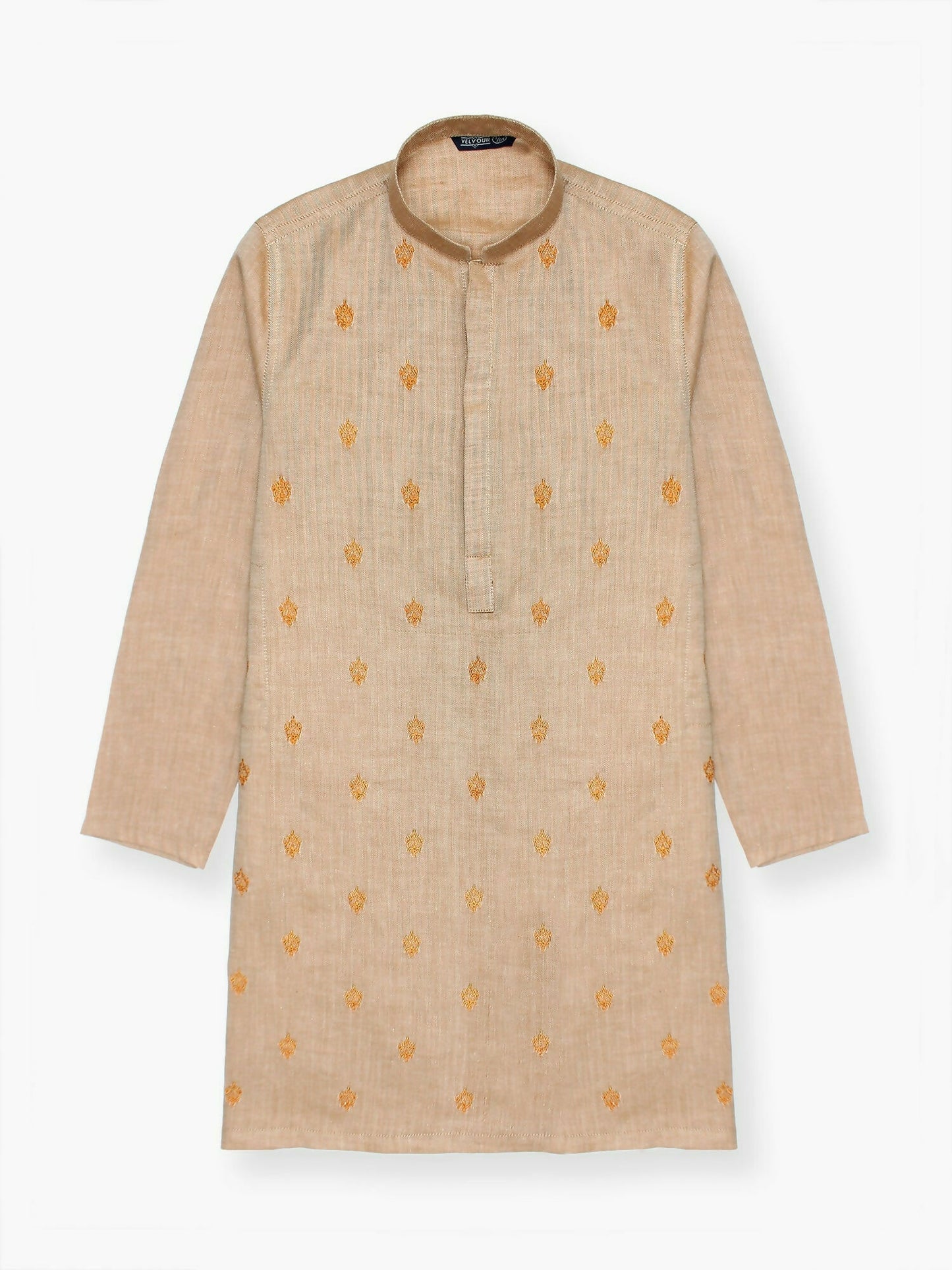 Velvour Boys Cotton Embroidered Stitched Kurta-VB196-E