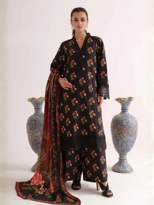 Johra Soul Khaddar Printed Unstitched 3-Piece Suit-JH-489