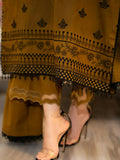 Zeephire Dhanak Embroidered Stitched 3-Piece Suit-Zaitoon
