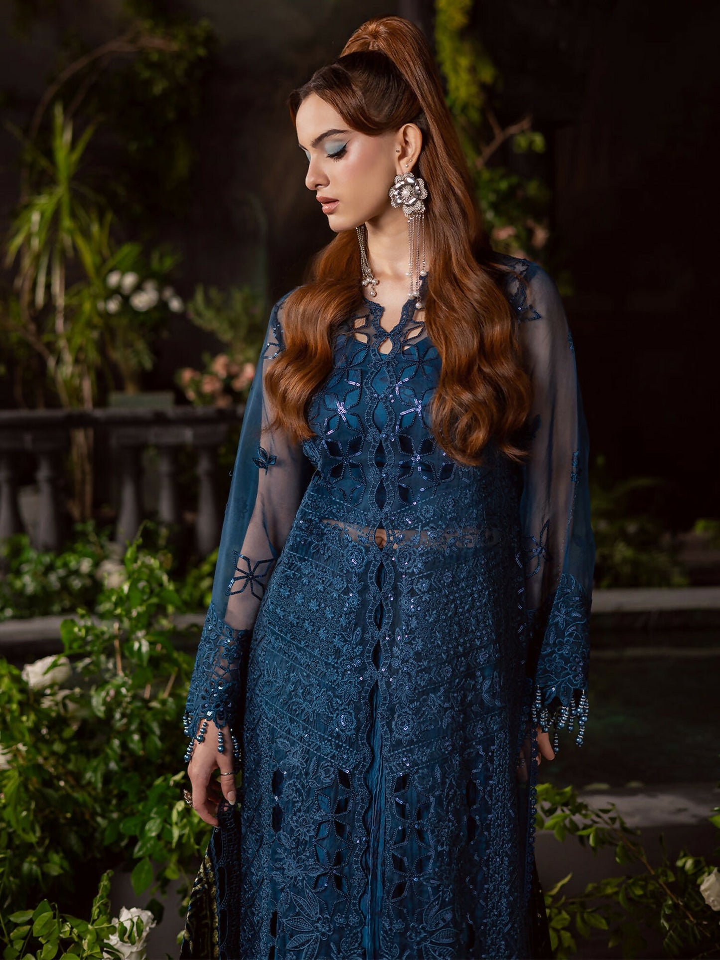 Mahnur Amelia Kotrai Embroidered Unstitched 3-Piece Suit-CK-008