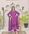 Ruby's Couture Shireen Raw Silk Embroidered Stitched 3-Piece Suit-Ghazel