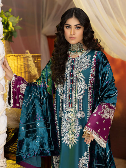 Binilyas Kotrai Embroidered Unstitched 3-Piece Suit-804-B