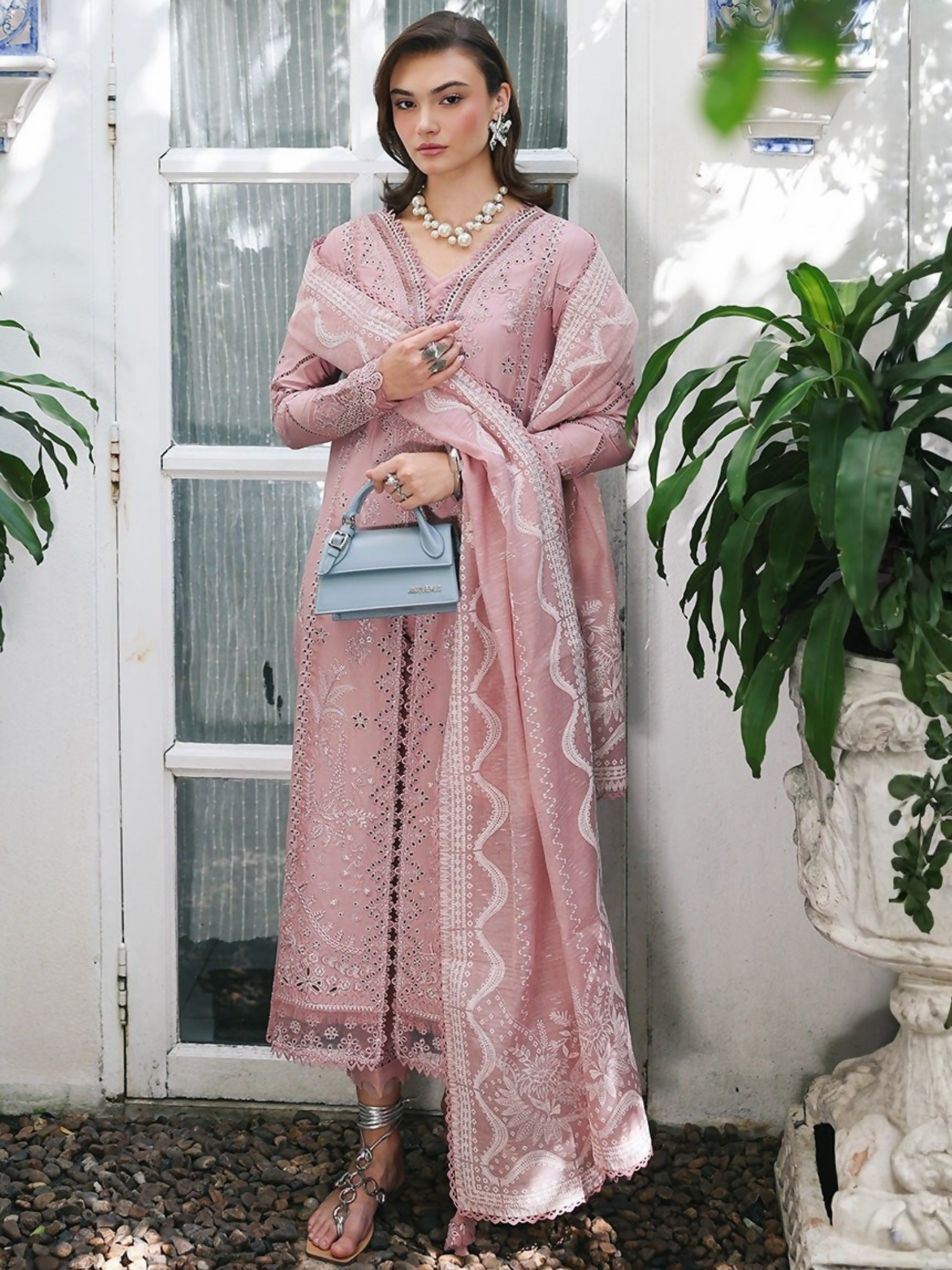 Qalamkar Qline Lawn Drop-1 Embroidered Unstitched 3-Piece Suit-RP-06-Noore