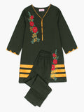 Velvour Girls Cotton Embroidered Stitched 2-Piece Suit-VG76-C
