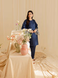 Mahnur Lawn Embroidered Stitched 2-Piece Suit-Bluebell