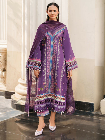 Parishay Ivy Bloom Viscose Embroidered Stitched 3-Piece Suit-IW-08