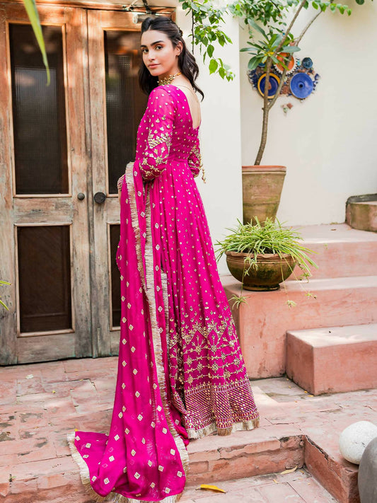 Allure By IH Luxe Formals Chiffon Embellished Pishwas-Mehak
