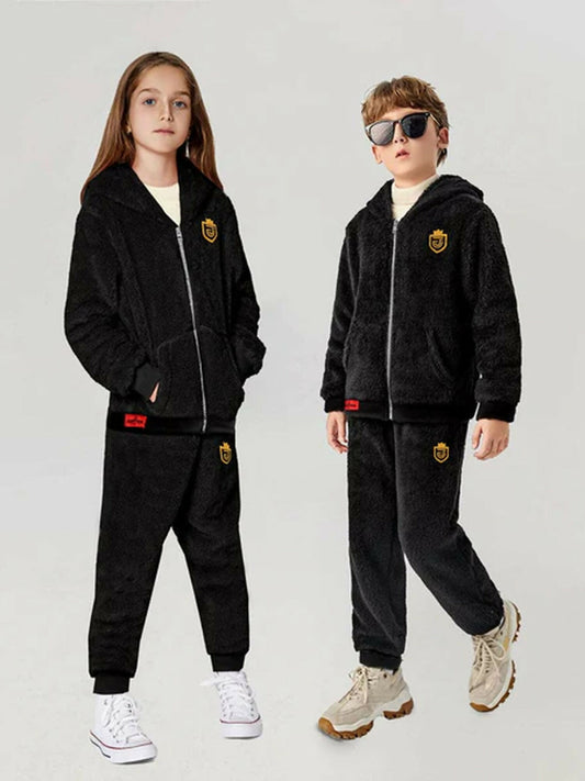 Jupiter Embroidered Furry Twin Set-13907