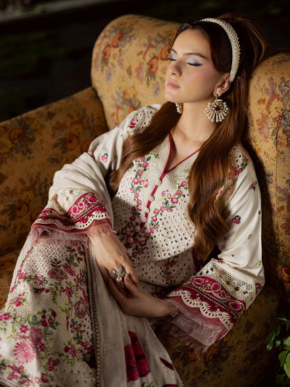 Mahnur Amelia Kotrai Embroidered Unstitched 3-Piece Suit-CK-002