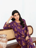 Stylish Collection Enchant Pret Linen Printed Co-Ord Set-Rose Purple