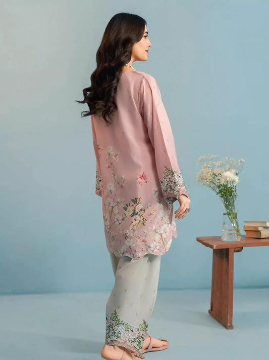Panache Apparel Dear Summer Silk Lawn Printed Stitched Suit-Bloom Side