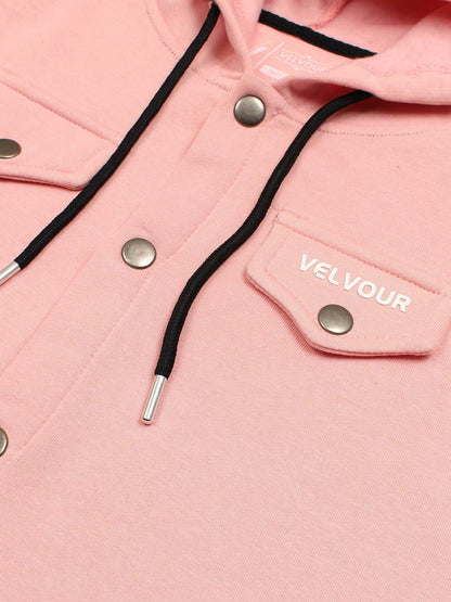 Velvour Fleece Hooded Tracksuit-VWT39-B