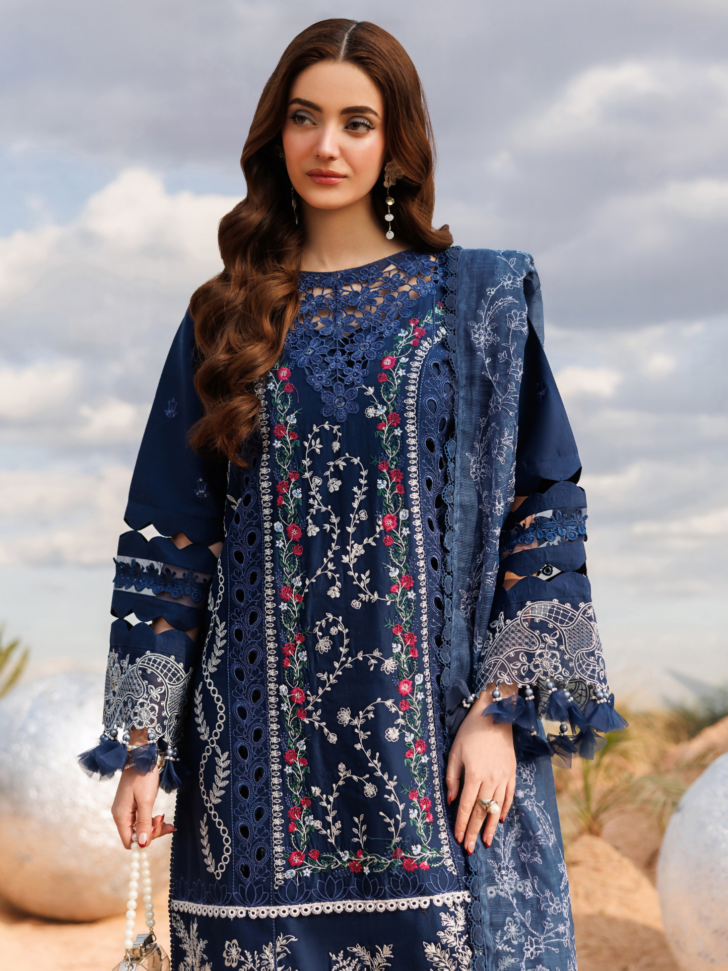 Parishay Shangrila Lawn Vol 2 Embroidered Unstitched 3-Piece Suit-ANG-08