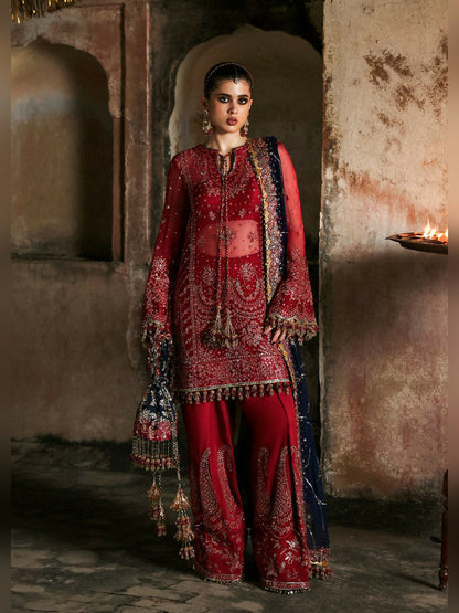 Hussain Rehar Massarat Festive Unstitched'25 Chiffon 3-Piece Suit-Shahrbano