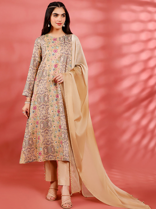 Nishat Lawn Printed Unstitched 3-Piece Suit-42201598-R