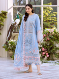 Binilyas Freesia Luxury Lawn Embroidered Unstitched 3-Piece Suit-107 - A