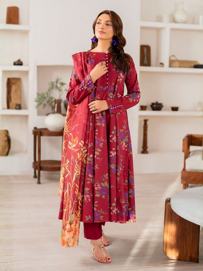 Panache Apparel Lawn Printed Stitched 3-Piece Suit-Sprinkles