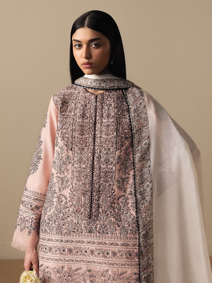 Zara ShahJahan Satori'26 Lawn Embroidered Unstitched 3-Piece Suit-Akahana-D11