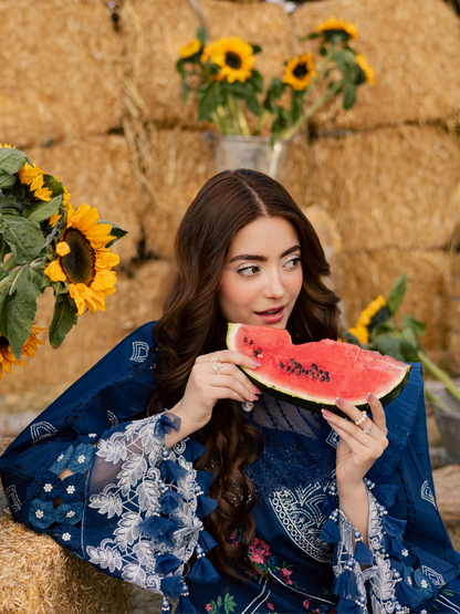 Parishay Summer Queen Vol 2 Lawn Embroidered Unstitched 3-Piece Suit-SQU-01