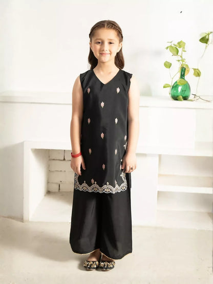 Panache Apparel Noore Eid Edit Sheesha Silk Embroidered Stitched Suit-Raha