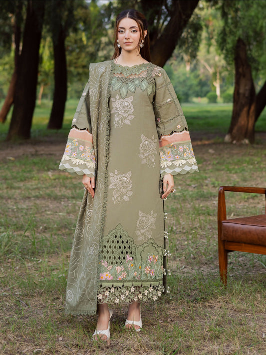 Parishay Winterwood Tales Khaddar Embroidered Unstitched 3-Piece Suit- WW - 13