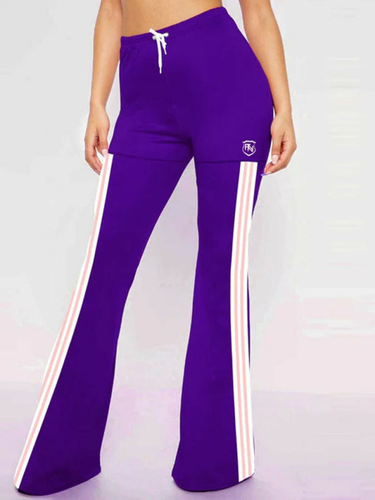 Funky's Plain Flared Bottom High Rise Trouser-11305