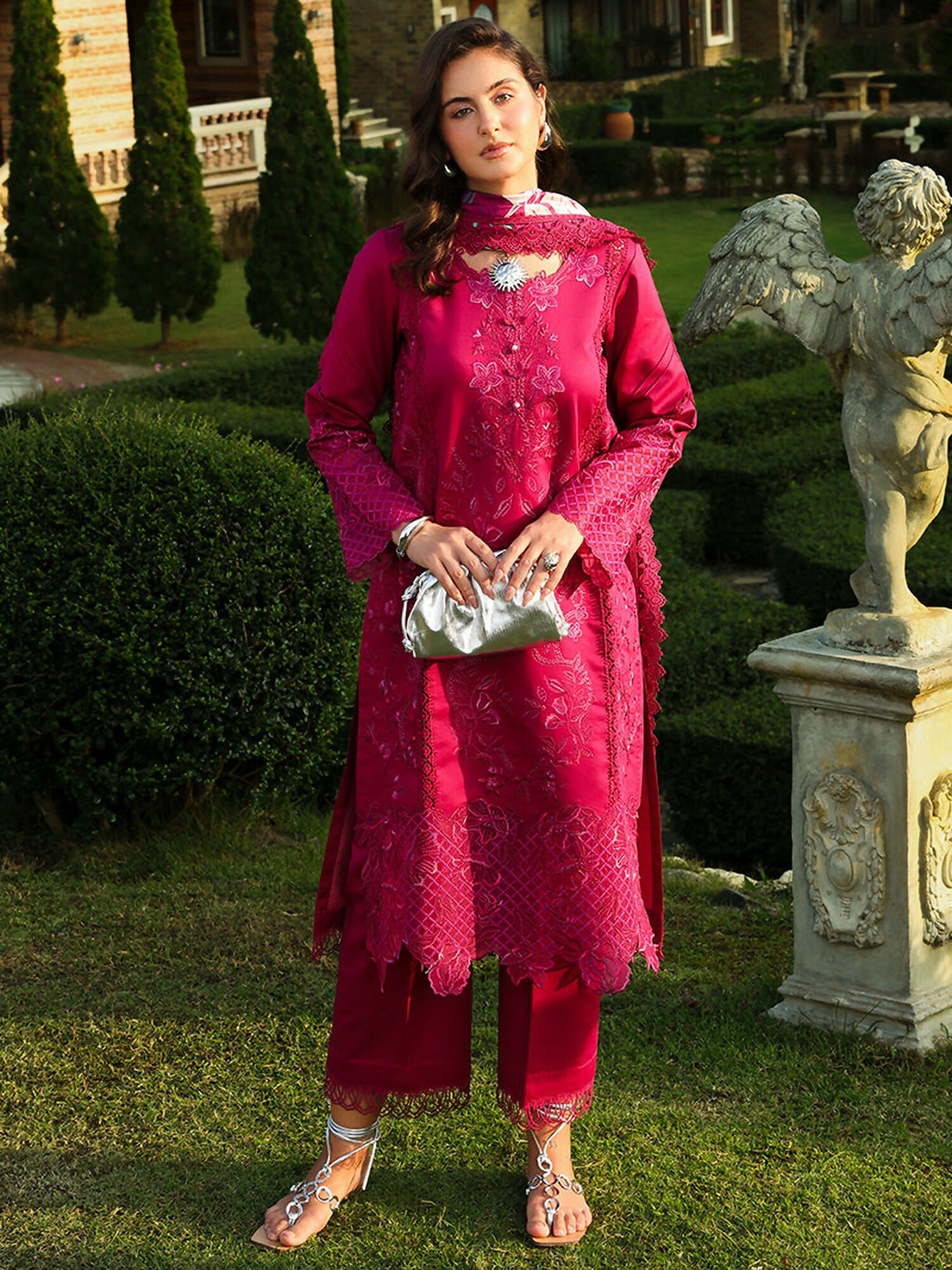 Rang Rasiya Florence Summer Edit'26 Lawn Embroidered Unstitched 3-Piece Suit-Miraal
