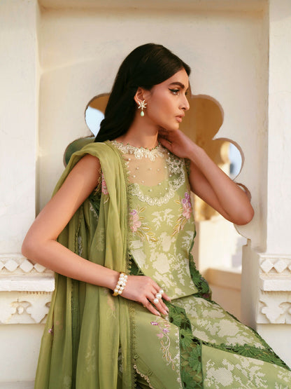 Parishay Shangrila Lawn Embroidered Unstitched 3-Piece Suit-SLA-04