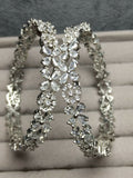 H&A Jewellery One Carat Silver Rhodium-Plated Karay with Semi-Precious Stones