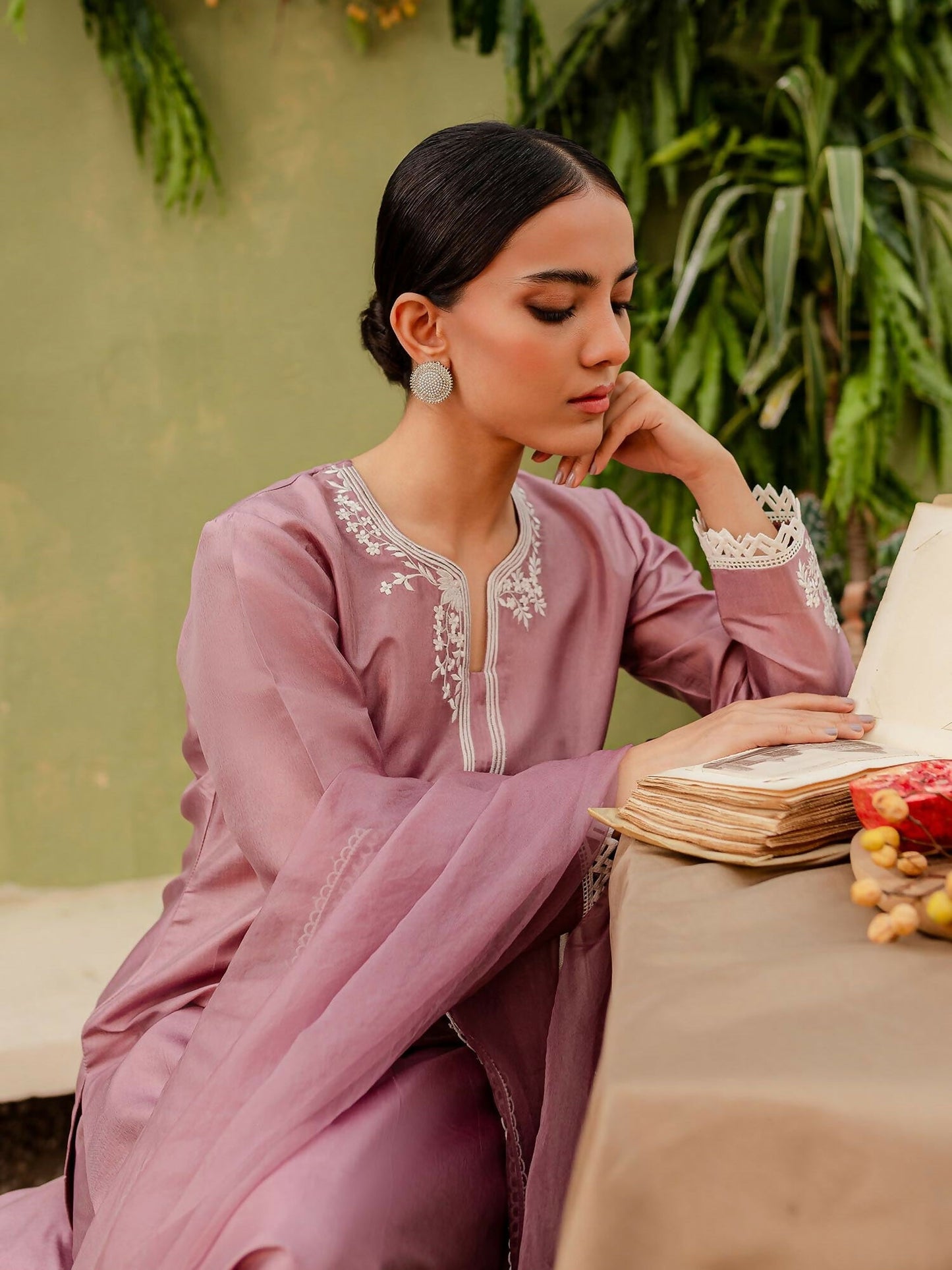 Allure By IH Cotton Embroidered Stitched 3-Piece Suit-Aura