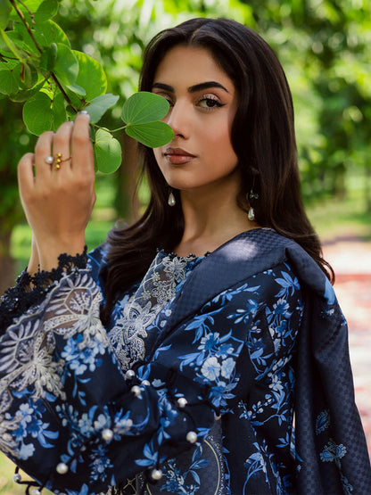 Parishay Rang e Sarma Khaddar Embroidered Stitched 3-Piece Suit-SAR-11