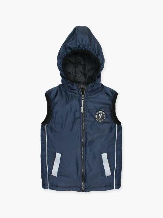 Velvour Sleeveless Hooded Puffer Jacket-VJ77-A